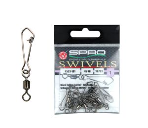 Spro Obralík s Karabínkou Rolling swivel + Hook Snap